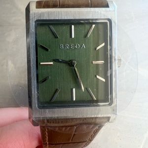 BREDA Virgil watch with brown leather band